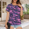 fluorescent Pink Camouflage Women's T-Shirt