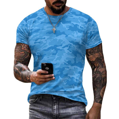Light Blue Camouflage T-Shirt