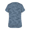 Steel Blue Navy Camouflage Women's T-Shirt