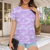 Light Purple Camouflage Women's T-Shirt