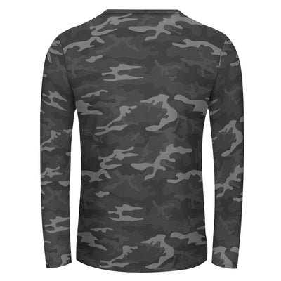 Dark Gray Camouflage Long Sleeve Shirt