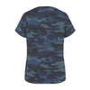 Dark Navy Camouflage Women's T-Shirt