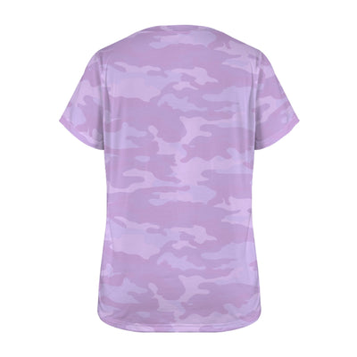 Light Purple Camouflage Women's T-Shirt