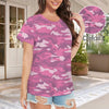 Pink Camouflage Women's T-Shirt