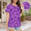 Purple Camouflage Women's T-Shirt