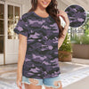 Navy Camouflage Women's T-Shirt