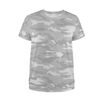 Light Gray Camouflage Women's T-Shirt