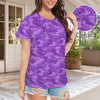 fluorescent Purple Camouflage Women's T-Shirt