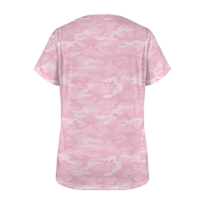 Light Pink Camouflage Women's T-Shirt
