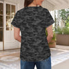 Dark Gray Camouflage Women's T-Shirt
