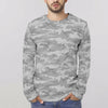 Light Gray Camouflage Long Sleeve Shirt