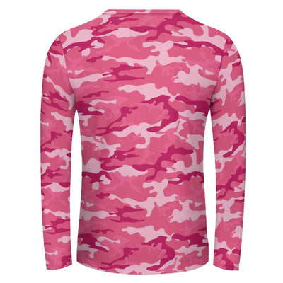 Pink Camouflage Long Sleeve Shirt