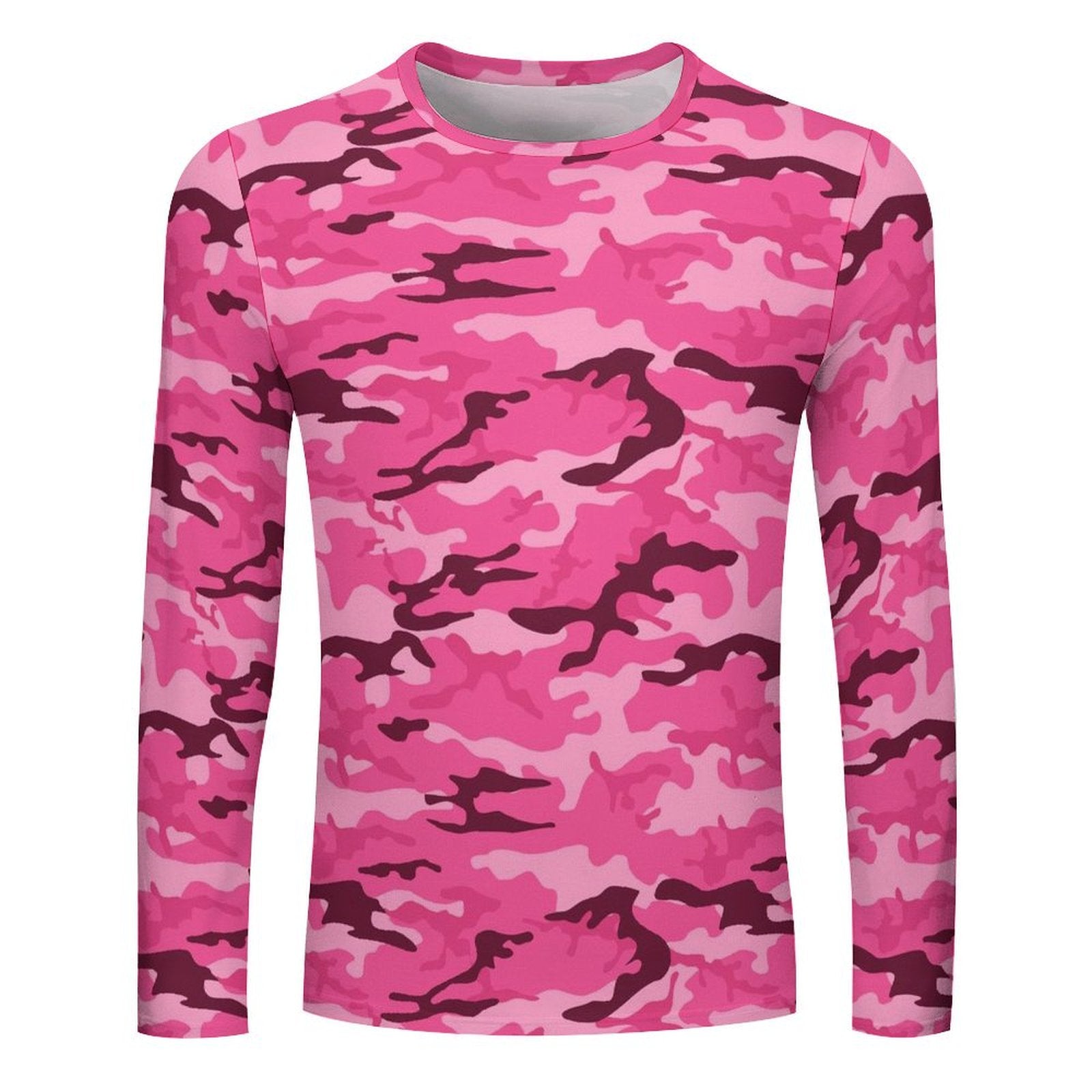 Pink Camouflage Long Sleeve Shirt