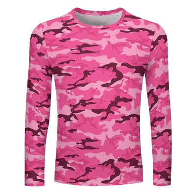 Pink Camouflage Long Sleeve Shirt