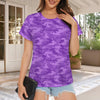 fluorescent Purple Camouflage Women's T-Shirt