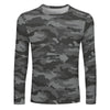 Dark Gray Camouflage Long Sleeve Shirt