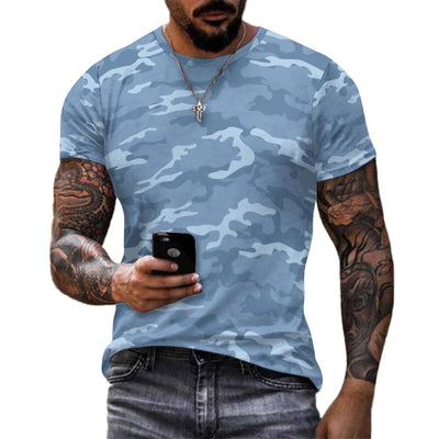 Light Blue Camouflage T-Shirt