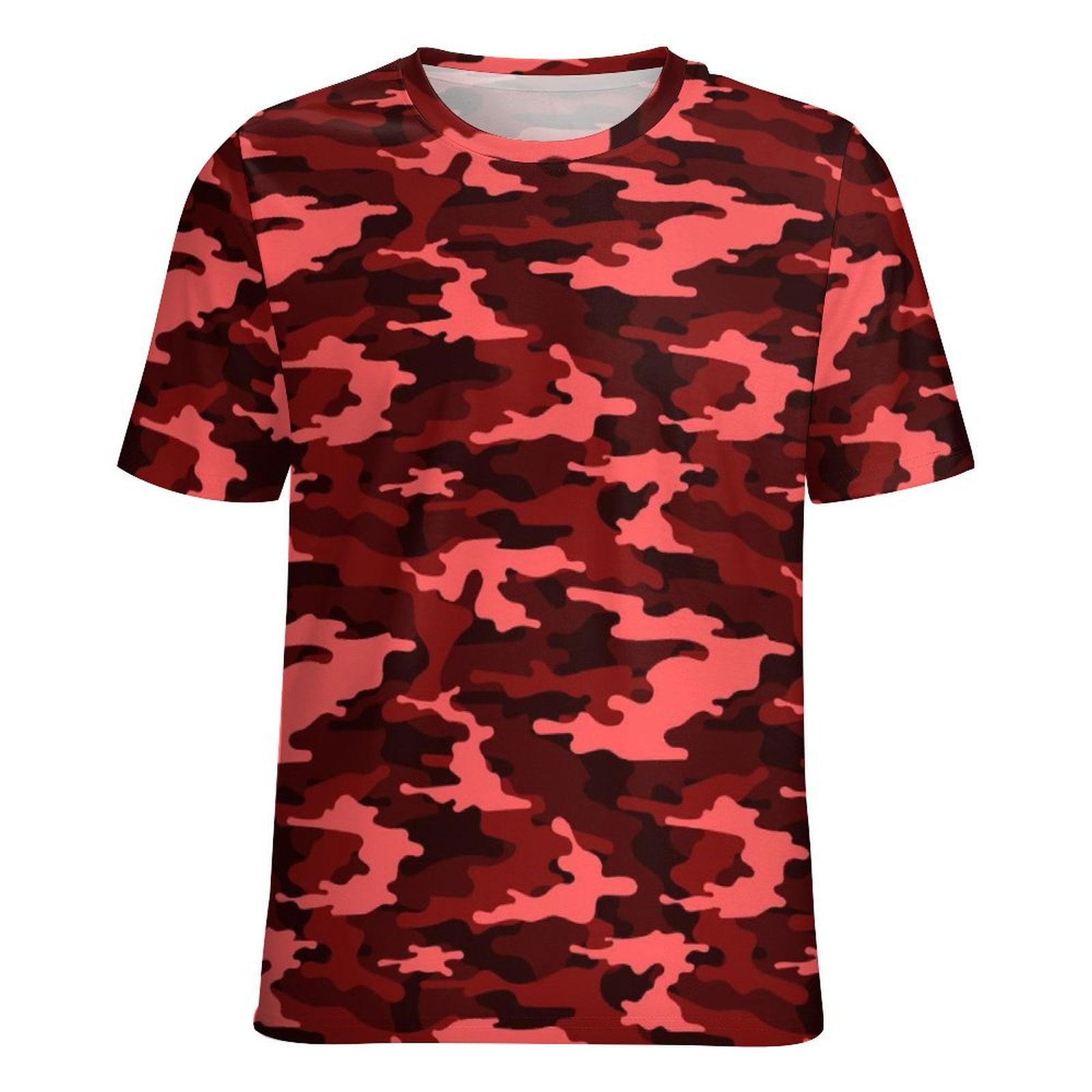 Dark Red Camouflage T-Shirt