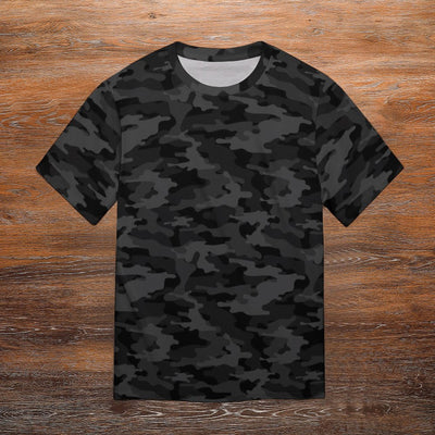 Dark Gray Camouflage T-Shirt