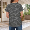 Dark Gray Camouflage Women's T-Shirt