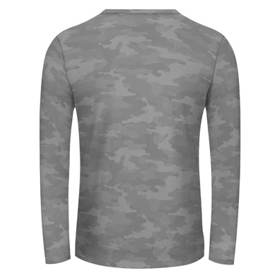 Gray Camouflage Long Sleeve Shirt