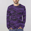 Dark Purple Camouflage Long Sleeve Shirt
