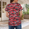 Red Camouflage Women's T-Shirt