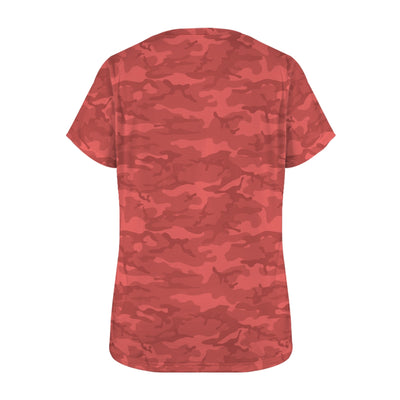 Red Camouflage Women's T-Shirt