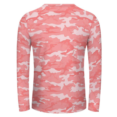 Light Red Pink Long Sleeve Shirt
