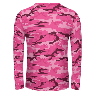 Pink Camouflage Long Sleeve Shirt