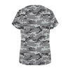 Gray Camouflage Women's T-Shirt