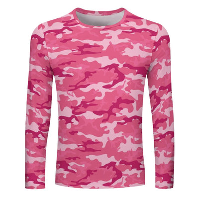 Pink Camouflage Long Sleeve Shirt