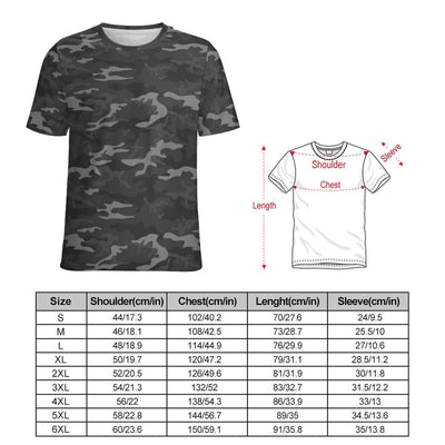 Dark Gray Camouflage T-Shirt