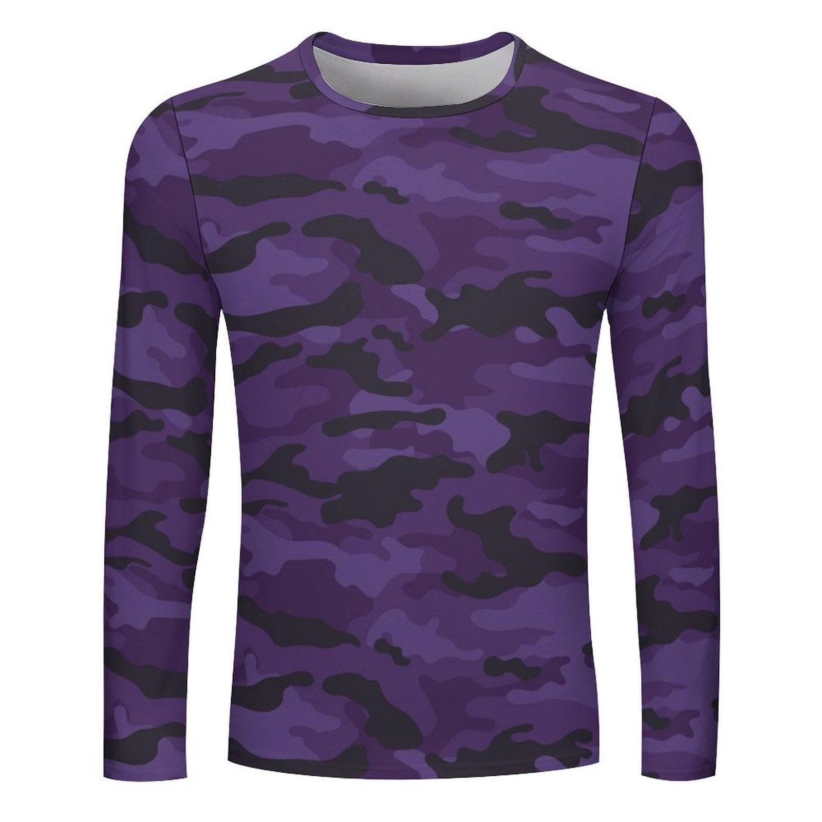 Dark Purple Camouflage Long Sleeve Shirt