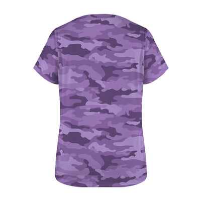 Purple Camouflage Women's T-Shirt