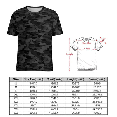 Dark Gray Camouflage T-Shirt