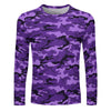 fluorescent Purple Camouflage Long Sleeve Shirt