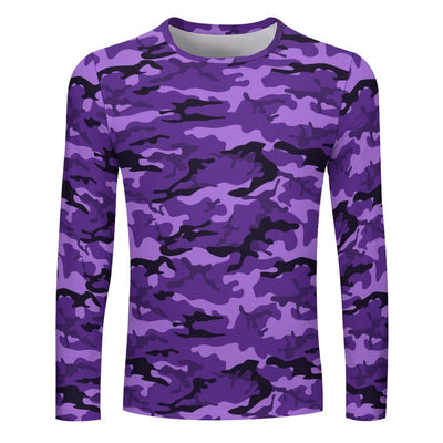 fluorescent Purple Camouflage Long Sleeve Shirt