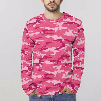Pink Camouflage Long Sleeve Shirt