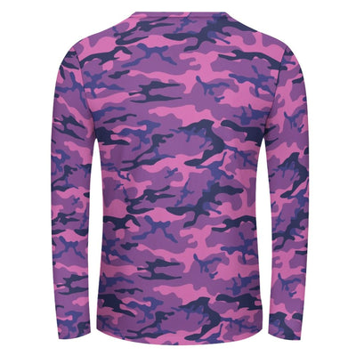 Purple Camouflage Long Sleeve Shirt