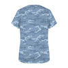 Light Blue Camouflage Women's T-Shirt