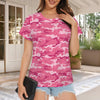 Pink Camouflage Women's T-Shirt