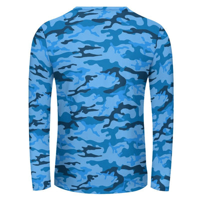 Blue Camouflage Long Sleeve Shirt