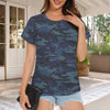 Dark Navy Camouflage Women's T-Shirt