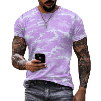 Light Purple Camouflage T-Shirt