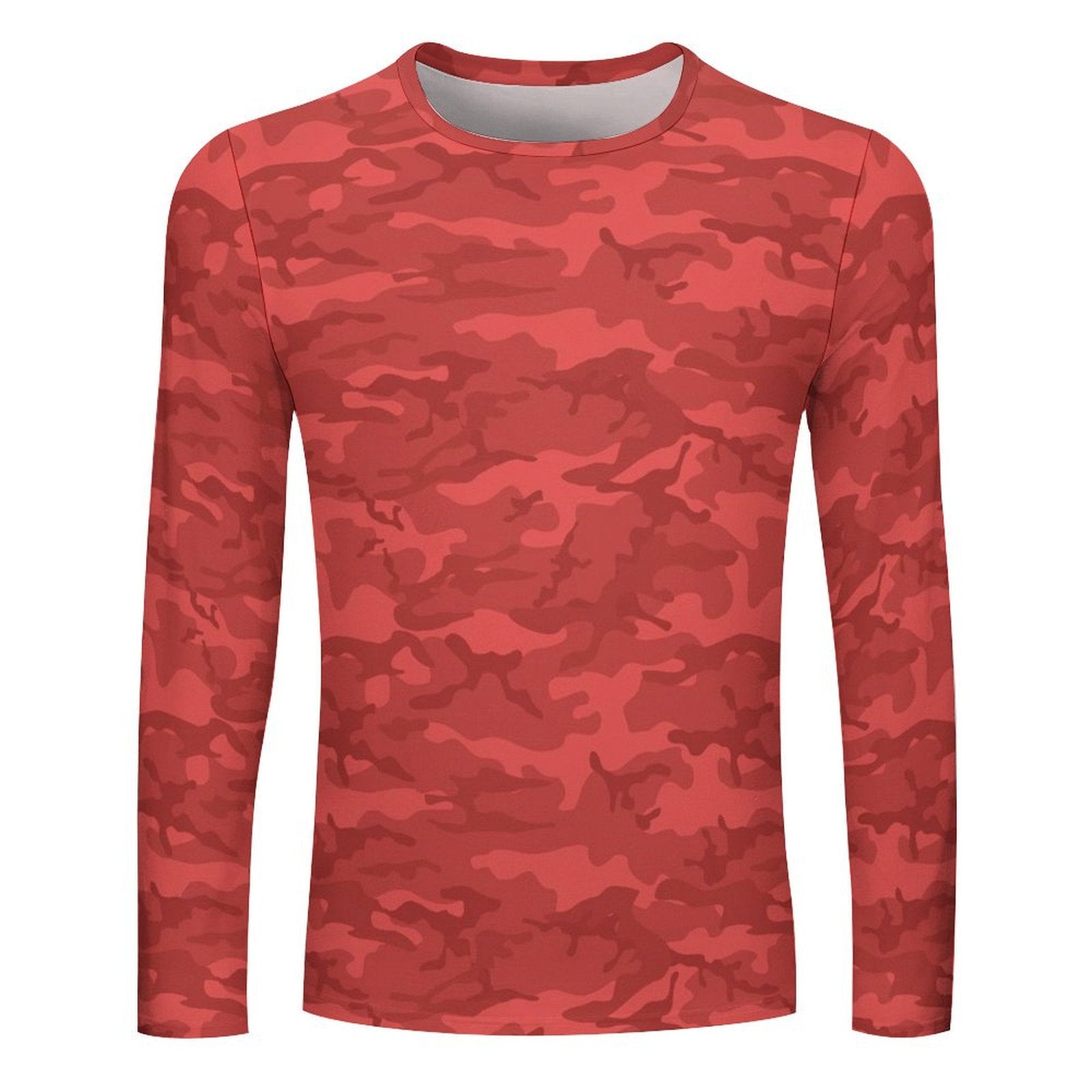 Red Camouflage Long Sleeve Shirt