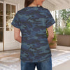 Dark Navy Camouflage Women's T-Shirt