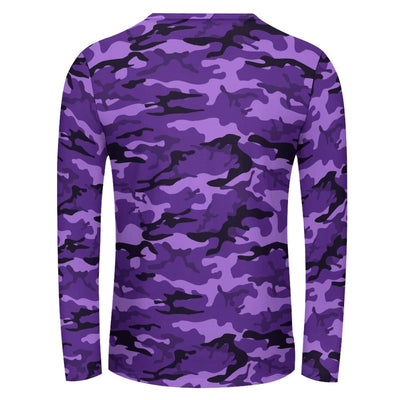 fluorescent Purple Camouflage Long Sleeve Shirt