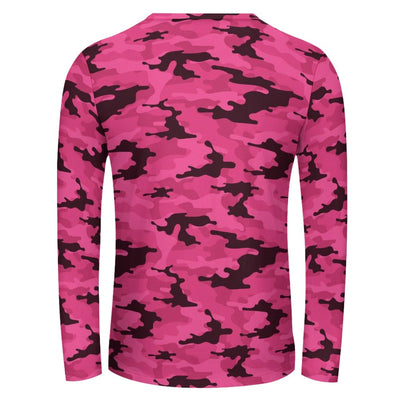 fluorescent Pink Camouflage Long Sleeve Shirt