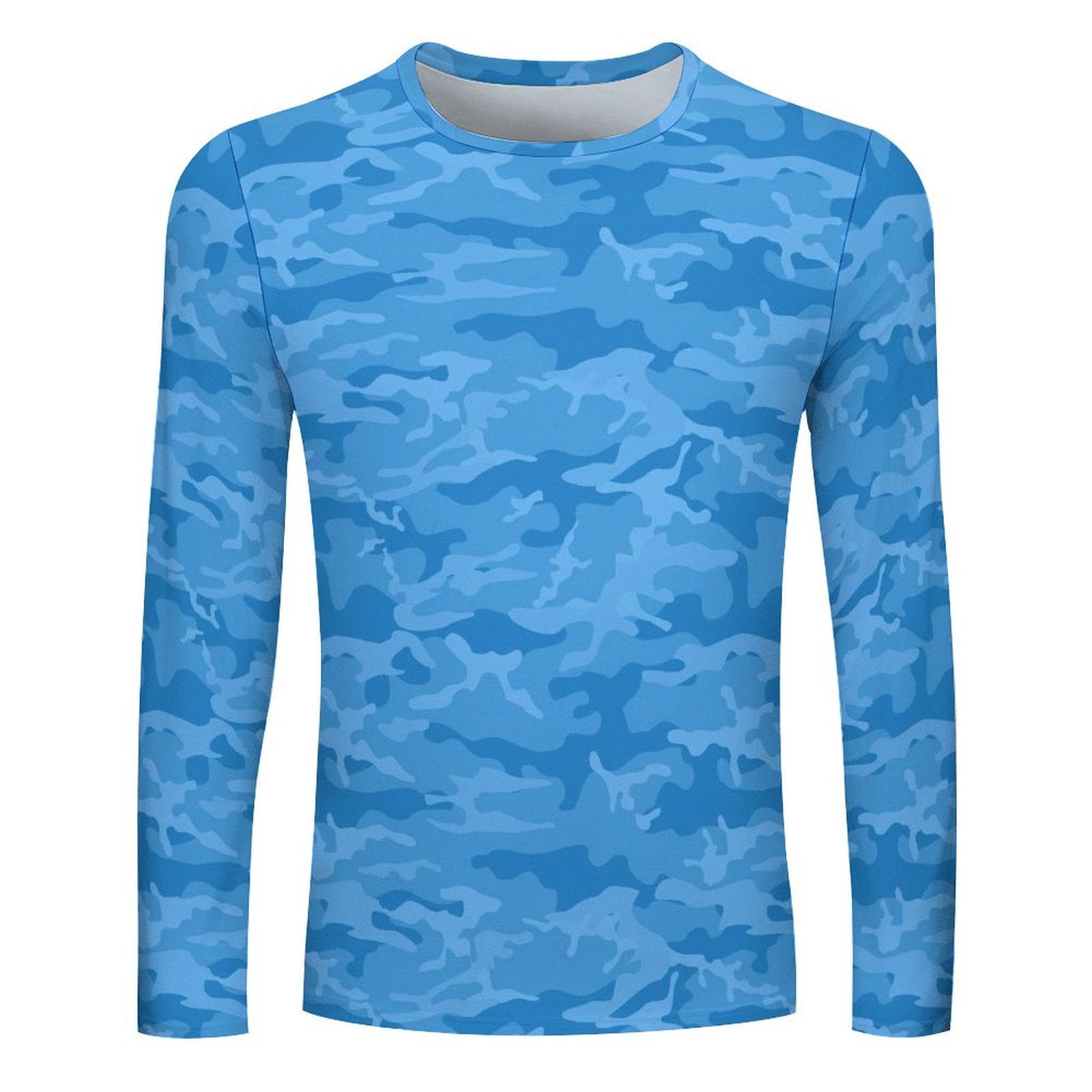 Light Blue Camouflage Long Sleeve Shirt